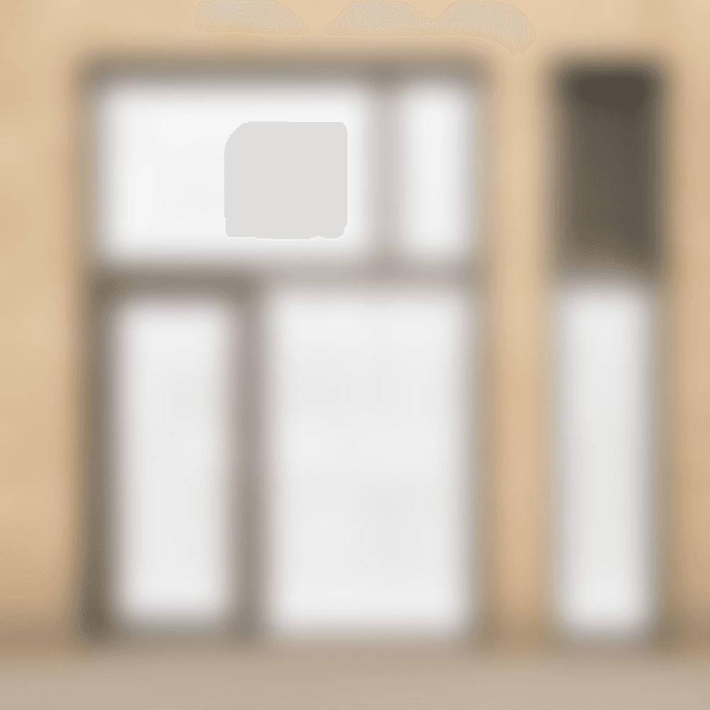 WTC Privacy Whiteout INT applied to glass (illustrative)